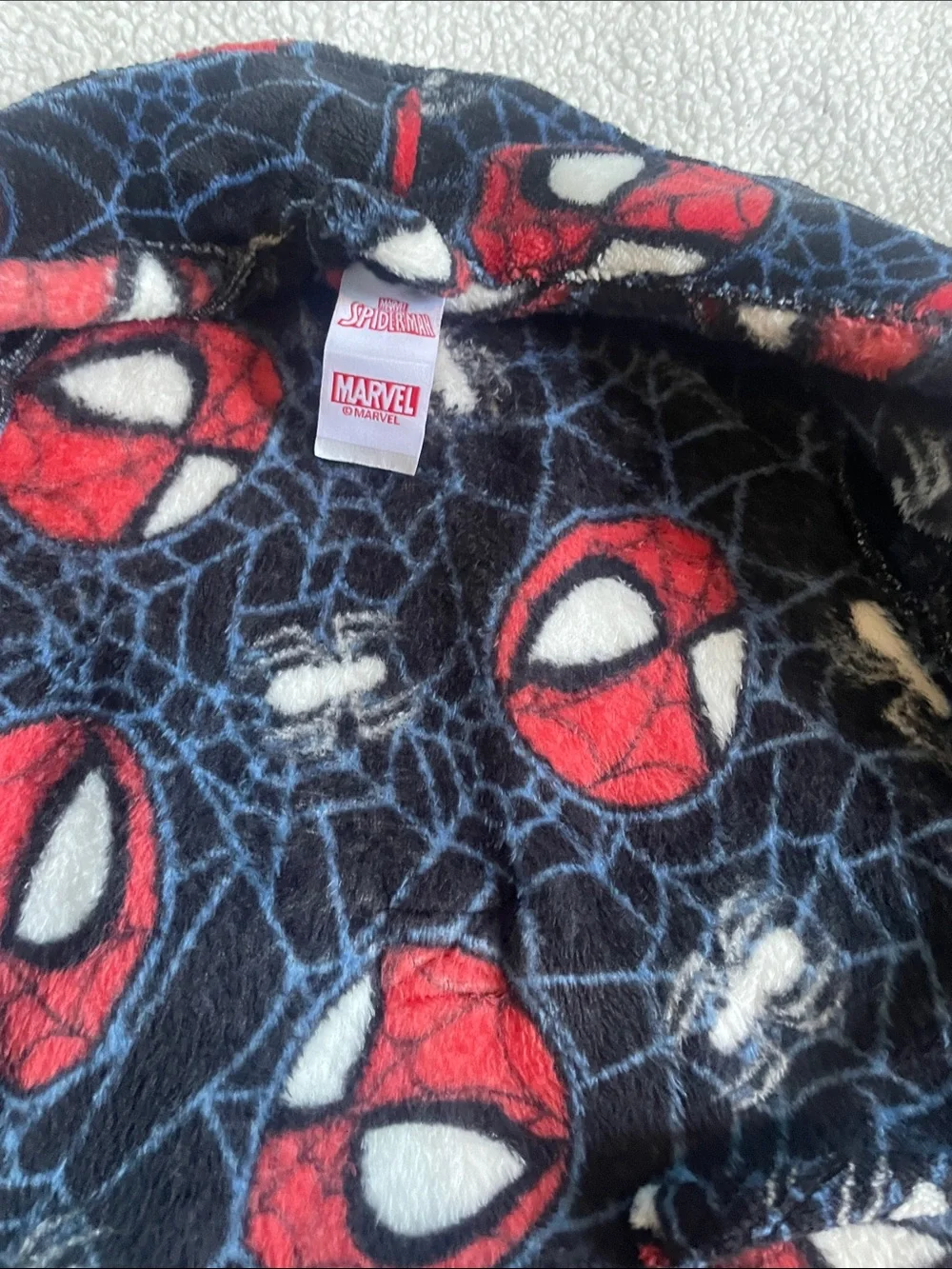 Toddler Spider-Man Navy & Red Fleece Robe